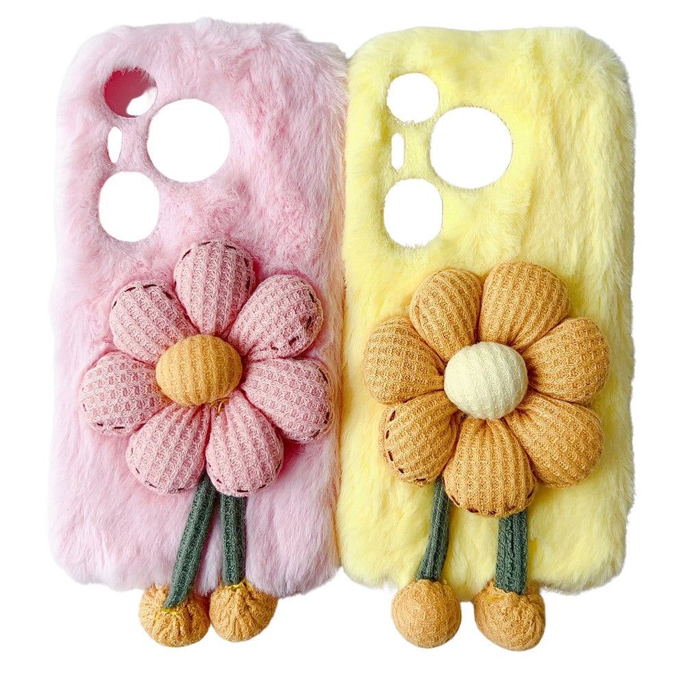 For Huawei Pura 70 Pro / 70 Pro+ Case Sunflower Fur Warm Plush TPU Phone Cover