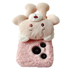 For Huawei Pura 70 Case Plush Bear Soft Fluff TPU Protective Phone Cover