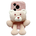 For Huawei Pura 70 Case Plush Bear Soft Fluff TPU Protective Phone Cover