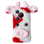 For Huawei Pura 70 Pro / 70 Pro+ Case Fluffy Cows Ear Soft TPU Slim Phone Case