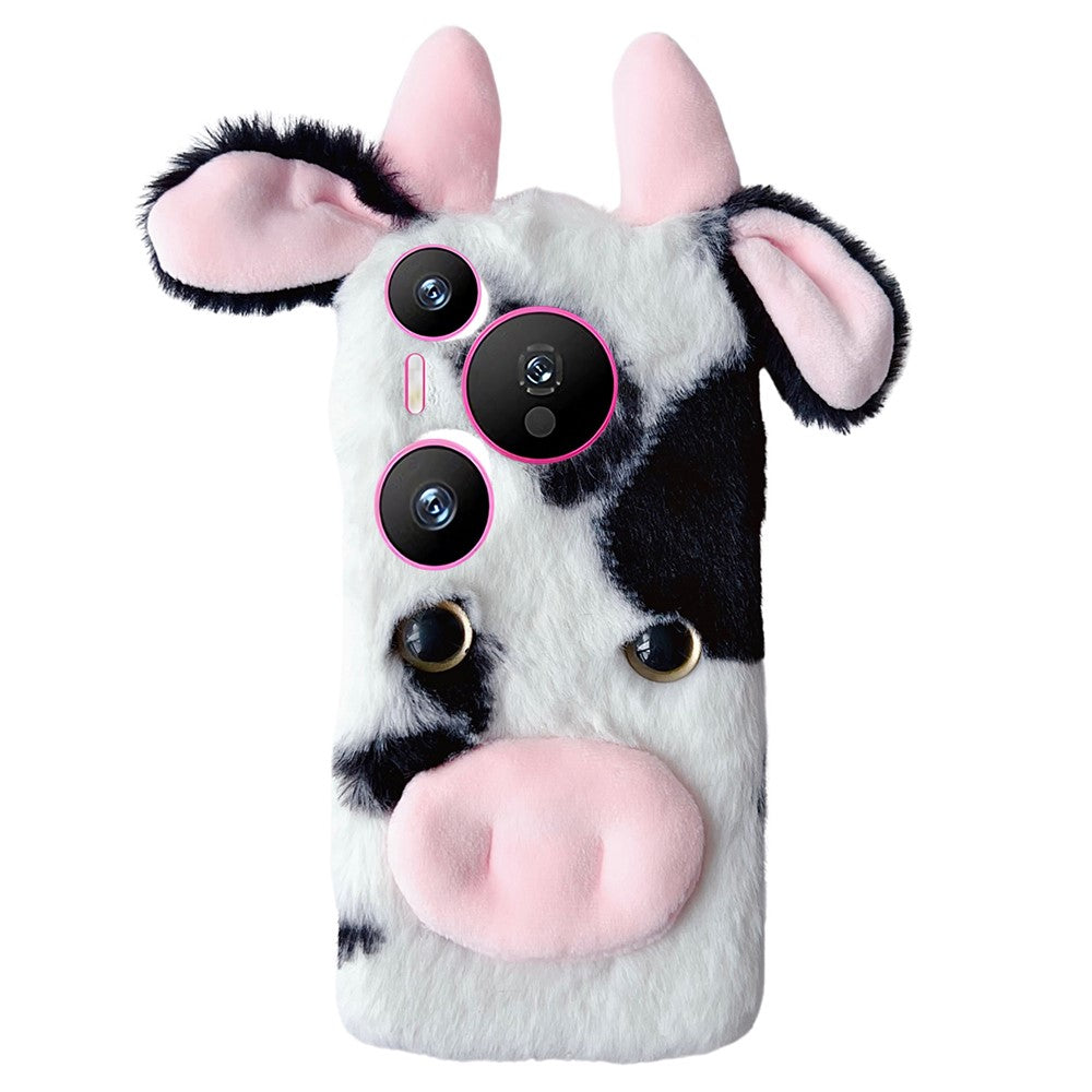 For Huawei Pura 70 Pro / 70 Pro+ Case Fluffy Cows Ear Soft TPU Slim Phone Case