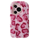For Huawei Pura 70 Case Leopard Print Plush TPU Phone Cover