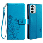 For Samsung Galaxy M23 5G / F23 5G Case Butterfly Flower PU Leather Stand Phone Cover