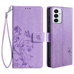 For Samsung Galaxy M23 5G / F23 5G Case Butterfly Flower PU Leather Stand Phone Cover