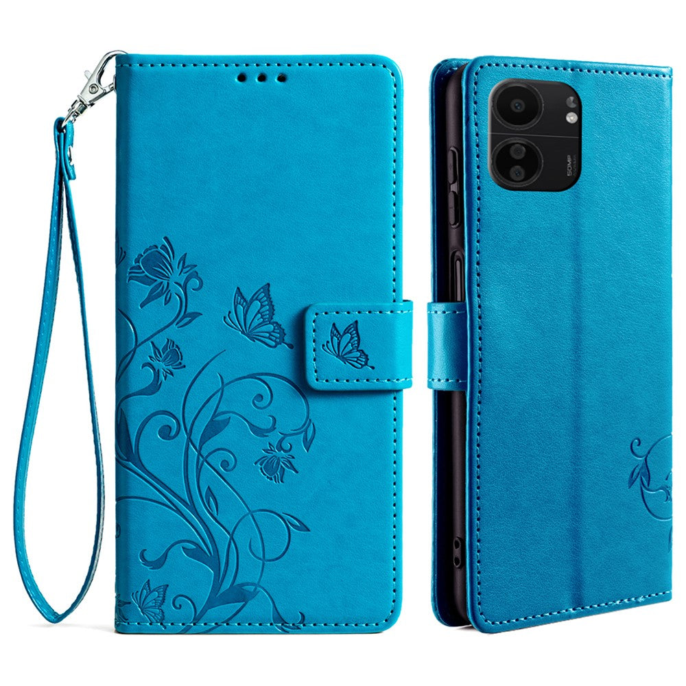 For Xiaomi Poco C65 4G Anti-Scratch PU Leather Phone Case Imprinted Pattern Flip Stand Mobile Phone Cover