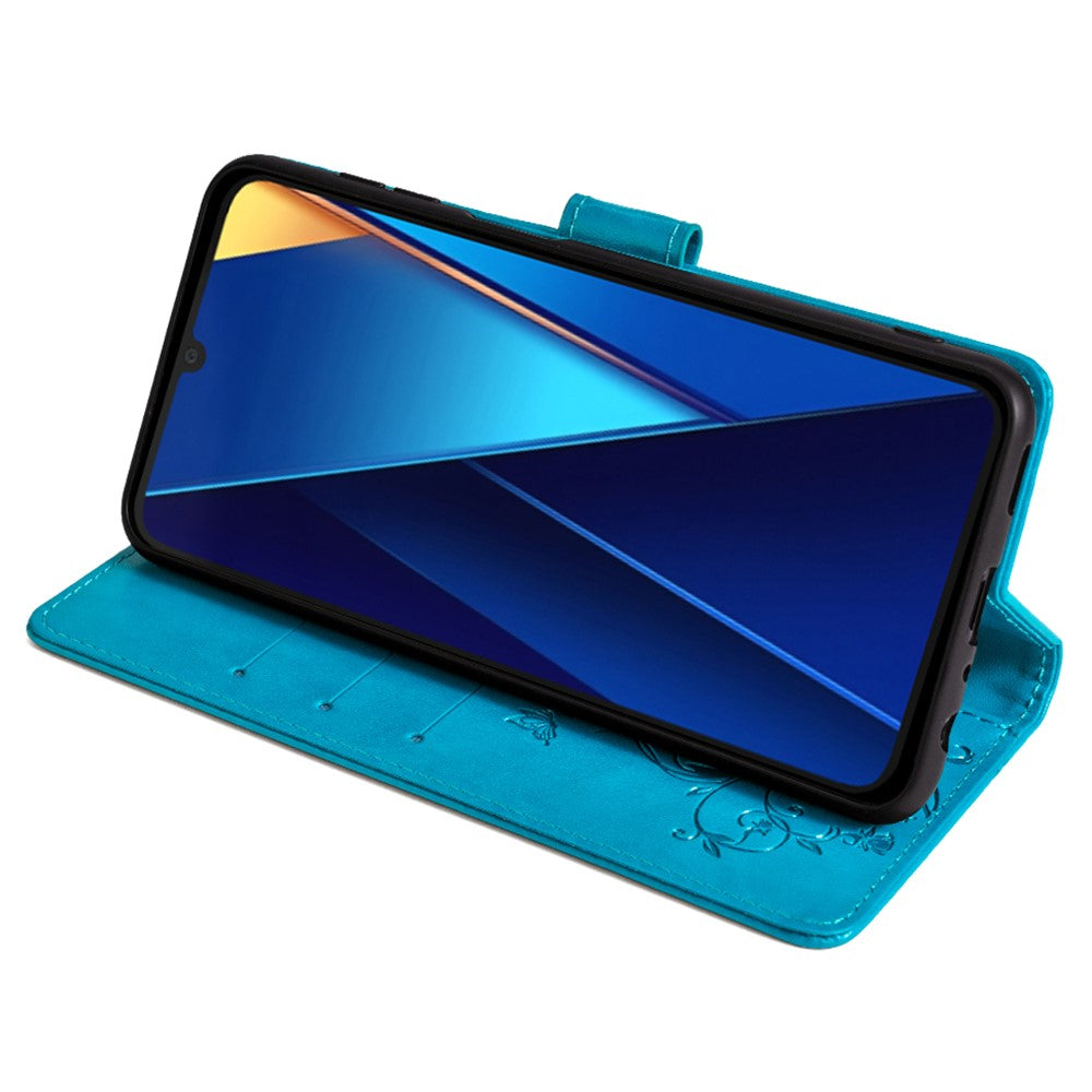 For Xiaomi Poco C65 4G Anti-Scratch PU Leather Phone Case Imprinted Pattern Flip Stand Mobile Phone Cover
