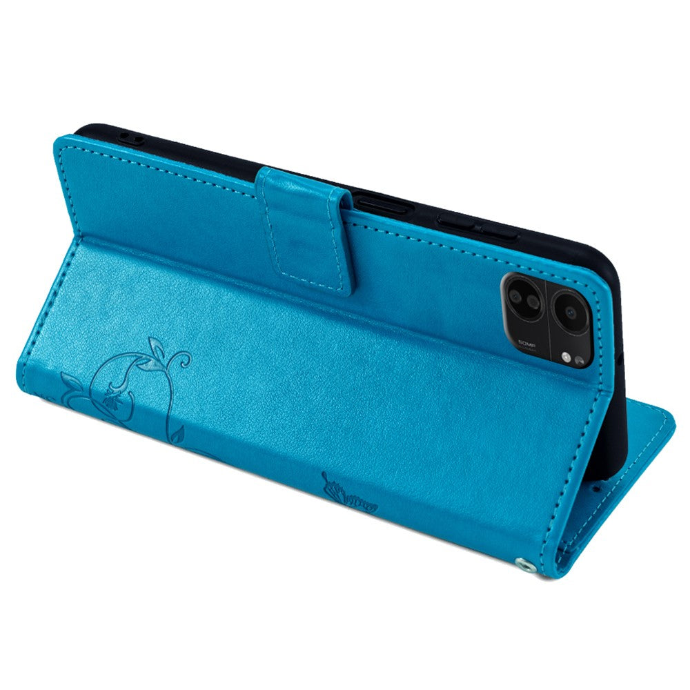 For Xiaomi Poco C65 4G Anti-Scratch PU Leather Phone Case Imprinted Pattern Flip Stand Mobile Phone Cover