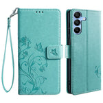 Til Samsung Galaxy A15 4G / 5G Cover Sommerfugl Blomst Fuld Beskyttelse PU Læder Telefoncover