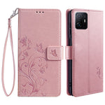 For Xiaomi 11T 5G / 11T Pro 5G Phone Case Wrist Strap Card Slots Butterfly Flower Leather Cover
