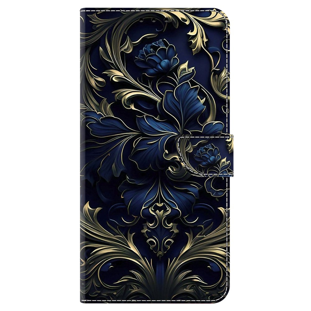 For Xiaomi Redmi Note 13 4G Leather Case Printed Pattern Wallet Stand Phone Cover