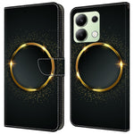 For Xiaomi Redmi Note 13 4G Leather Case Printed Pattern Wallet Stand Phone Cover