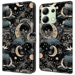 For Xiaomi Redmi Note 13 4G Leather Case Printed Pattern Wallet Stand Phone Cover