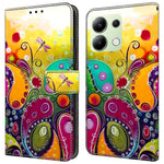 For Xiaomi Redmi Note 13 4G Leather Case Printed Pattern Wallet Stand Phone Cover