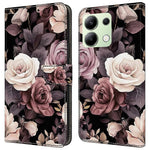 For Xiaomi Redmi Note 13 4G Leather Case Printed Pattern Wallet Stand Phone Cover