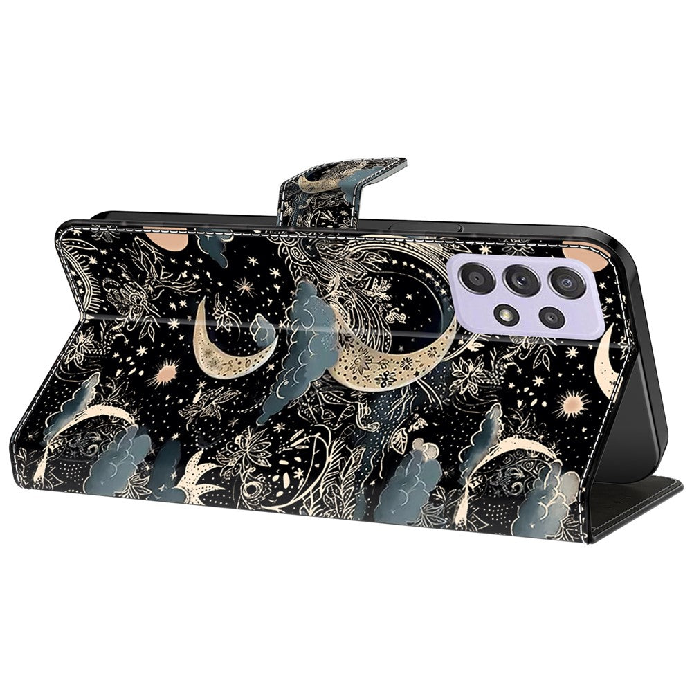 For Samsung Galaxy A52 4G / 5G / A52s 5G Case Pattern Printing Flip Folio Leather Phone Cover