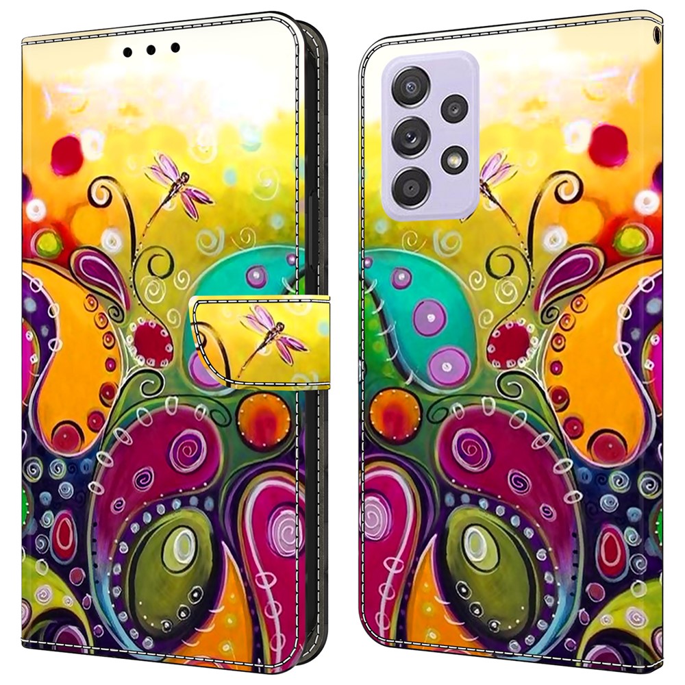 For Samsung Galaxy A52 4G / 5G / A52s 5G Case Pattern Printing Flip Folio Leather Phone Cover