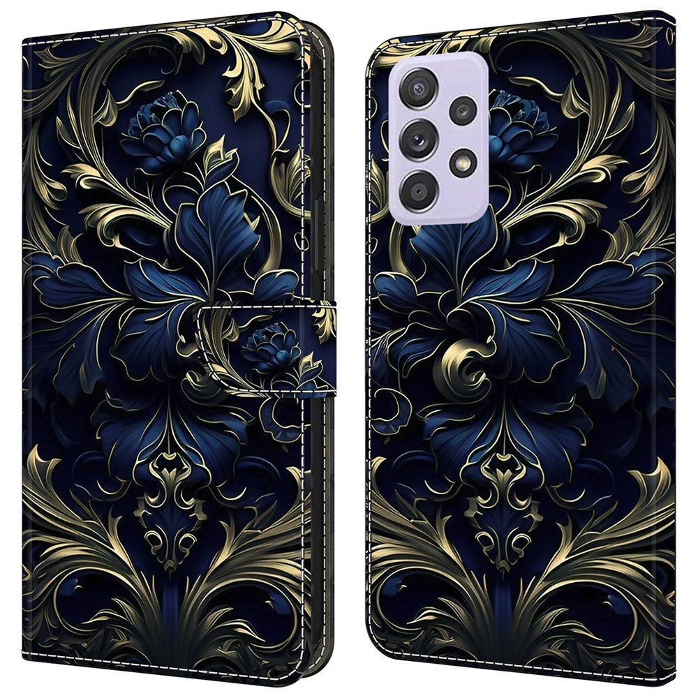 For Samsung Galaxy A52 4G / 5G / A52s 5G Case Pattern Printing Flip Folio Leather Phone Cover