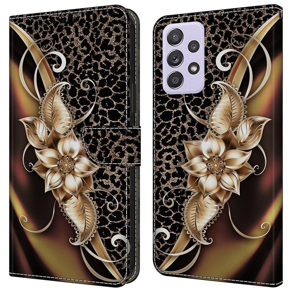 For Samsung Galaxy A52 4G / 5G / A52s 5G Case Pattern Printing Flip Folio Leather Phone Cover