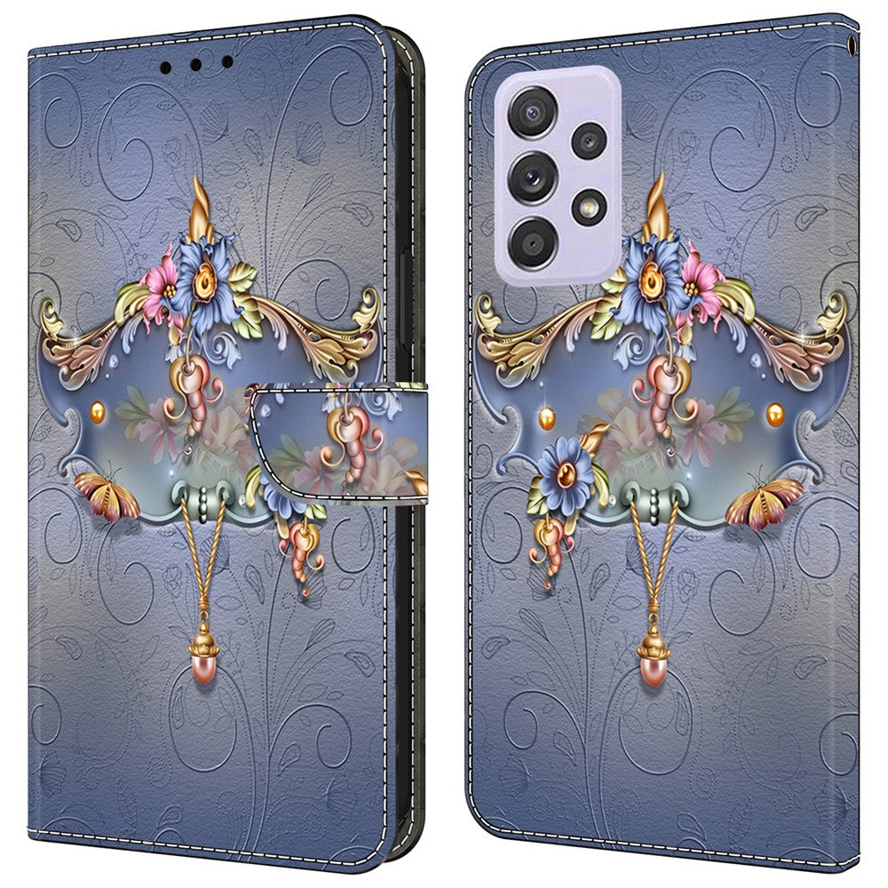 For Samsung Galaxy A52 4G / 5G / A52s 5G Case Pattern Printing Flip Folio Leather Phone Cover