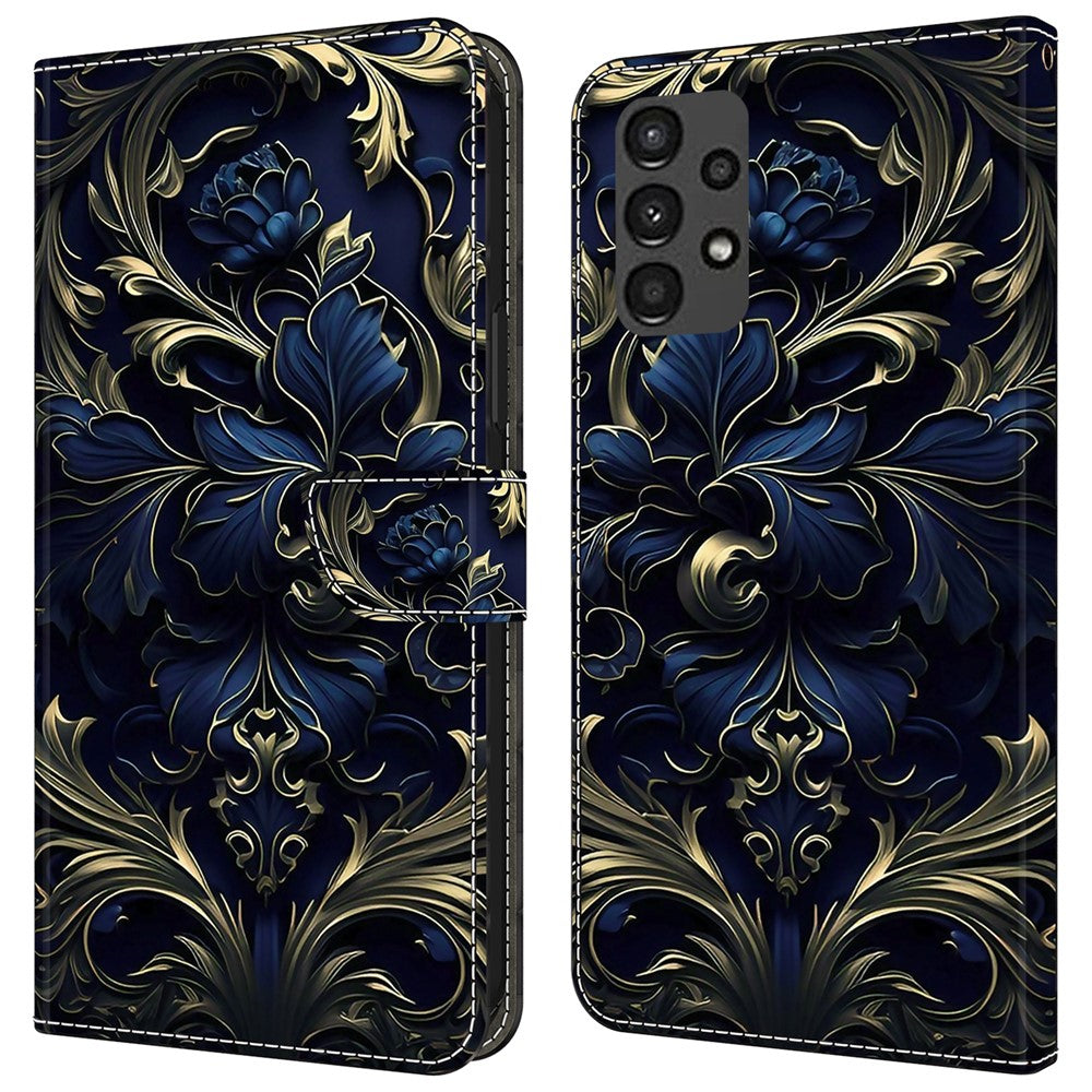 Samsung Galaxy A13 5G / A13 4G pung-etui med mønstertryk, læderetui til mobiltelefon, mobiltilbehør