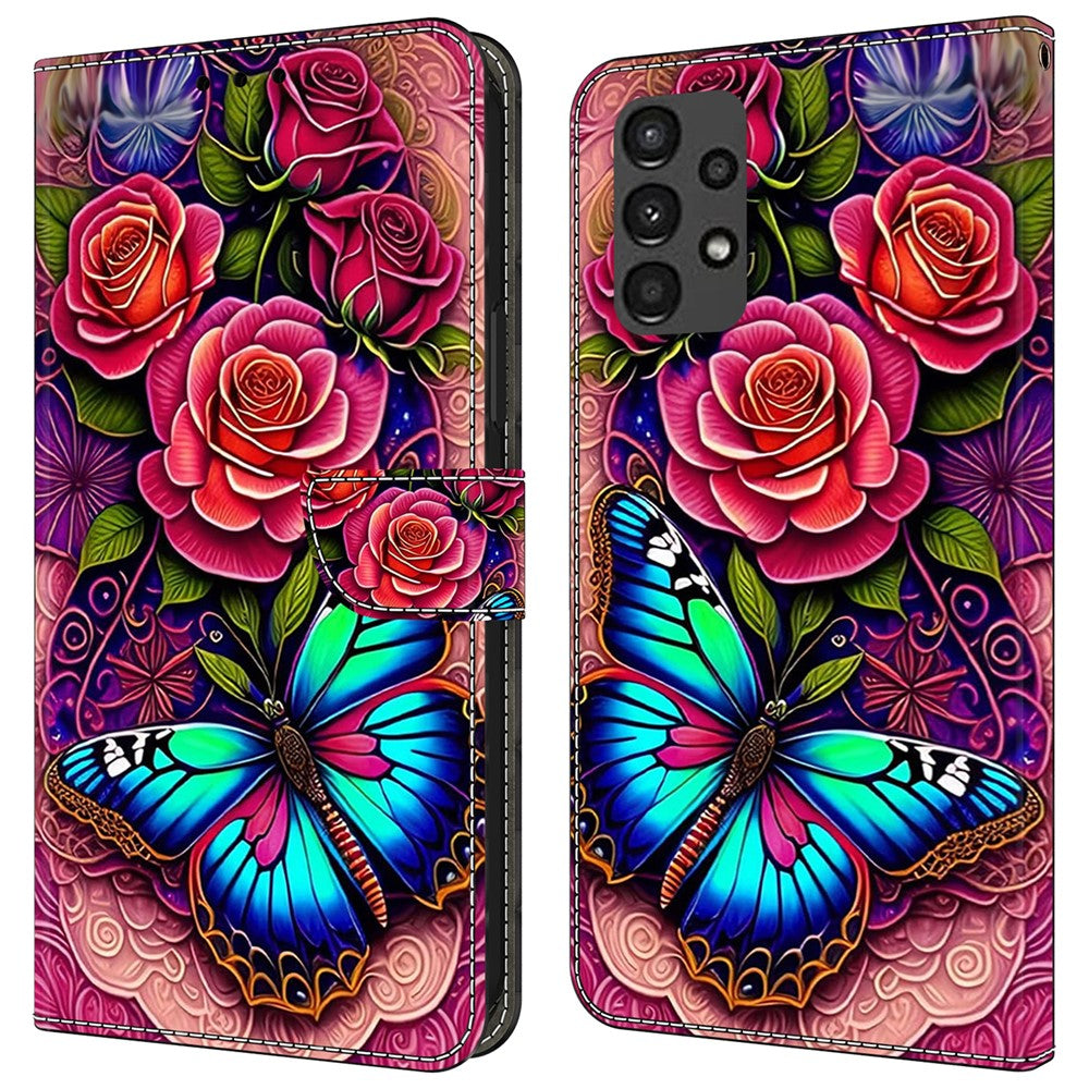 Samsung Galaxy A13 5G / A13 4G pung-etui med mønstertryk, læderetui til mobiltelefon, mobiltilbehør