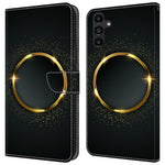 Samsung Galaxy A14 5G / A14 4G mobilskal Mönstertryck Läder Plånboksfodral