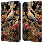 Samsung Galaxy A14 5G / A14 4G mobilskal Mönstertryck Läder Plånboksfodral
