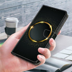 For Samsung Galaxy A24 4G (162.1 x 77.6 x 8.3mm) Case Pattern Print Leather Wallet Phone Cover
