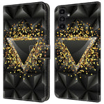 For Samsung Galaxy A24 4G (162.1 x 77.6 x 8.3mm) Case Pattern Print Leather Wallet Phone Cover