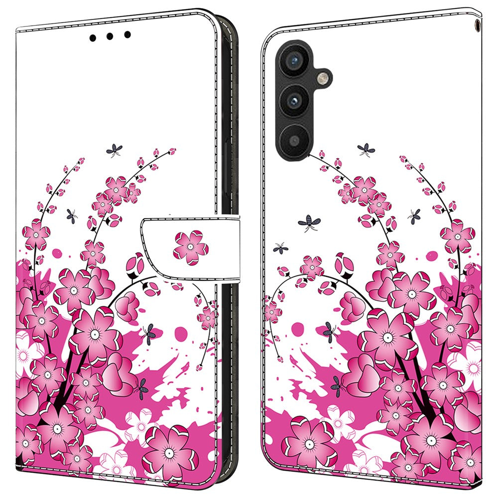 For Samsung Galaxy A25 5G (Global) (161.0 x 76.5 x 8.3mm) Case Wallet Scratch-resistant Phone Stand Cover