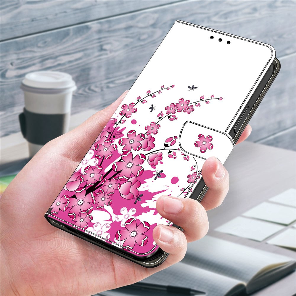For Samsung Galaxy A25 5G (Global) (161.0 x 76.5 x 8.3mm) Case Wallet Scratch-resistant Phone Stand Cover