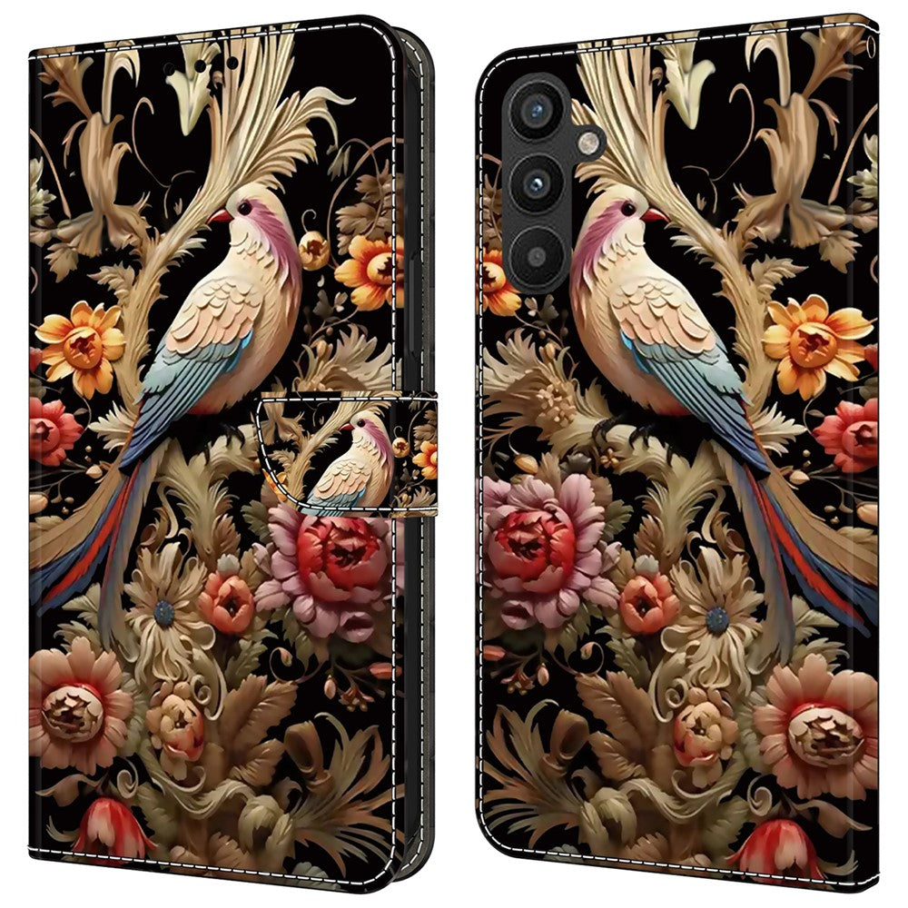 For Samsung Galaxy A25 5G (Global) (161.0 x 76.5 x 8.3mm) Case Wallet Scratch-resistant Phone Stand Cover