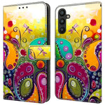 For Samsung Galaxy A25 5G (Global) (161.0 x 76.5 x 8.3mm) Case Wallet Scratch-resistant Phone Stand Cover