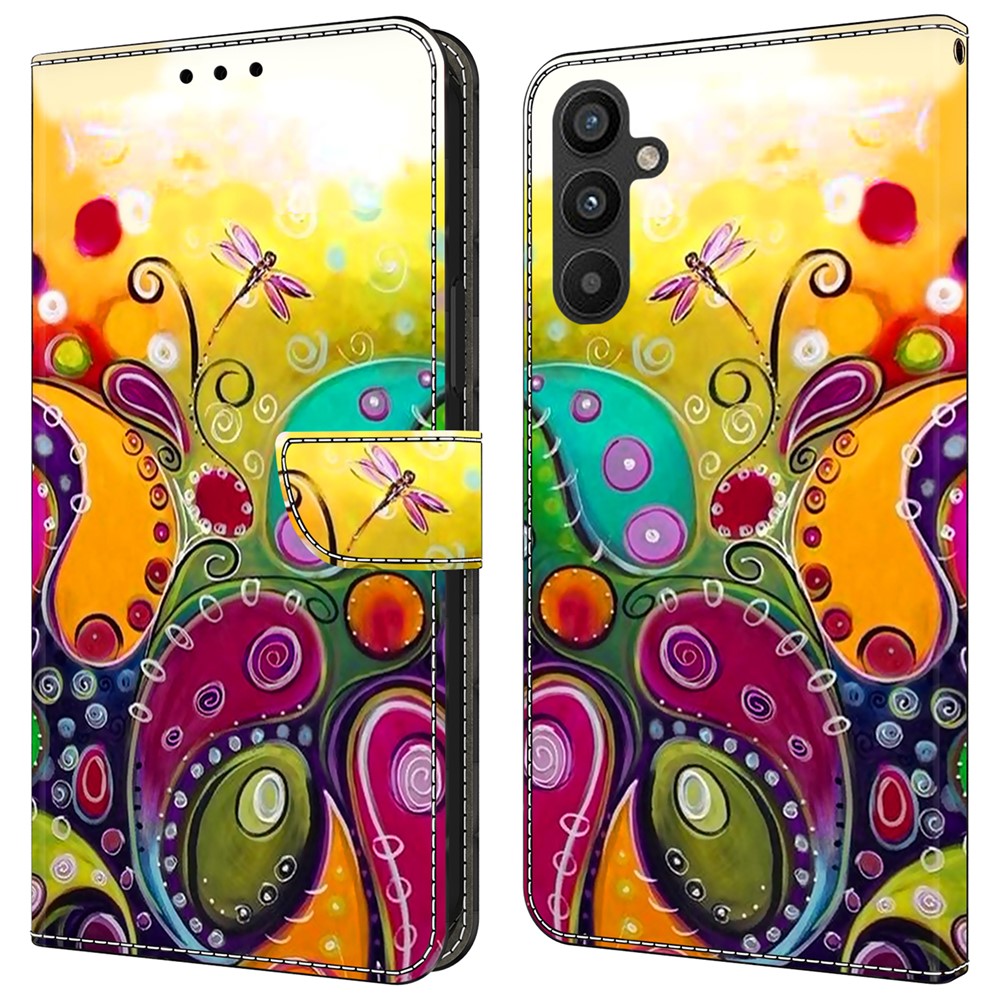 For Samsung Galaxy A25 5G (Global) (161.0 x 76.5 x 8.3mm) Case Wallet Scratch-resistant Phone Stand Cover