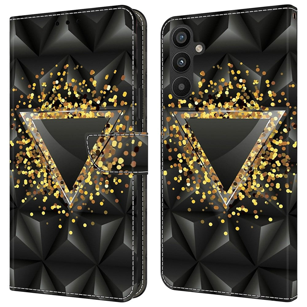 For Samsung Galaxy A25 5G (Global) (161.0 x 76.5 x 8.3mm) Case Wallet Scratch-resistant Phone Stand Cover