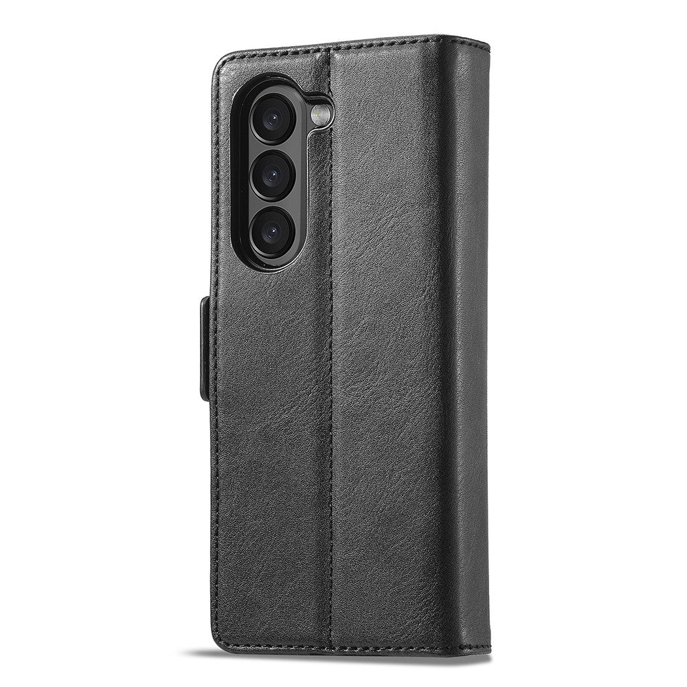 LC.IMEEKE til Samsung Galaxy Z Fold6 5G telefoncover med stander, PU-læder og RFID-blokerende pung
