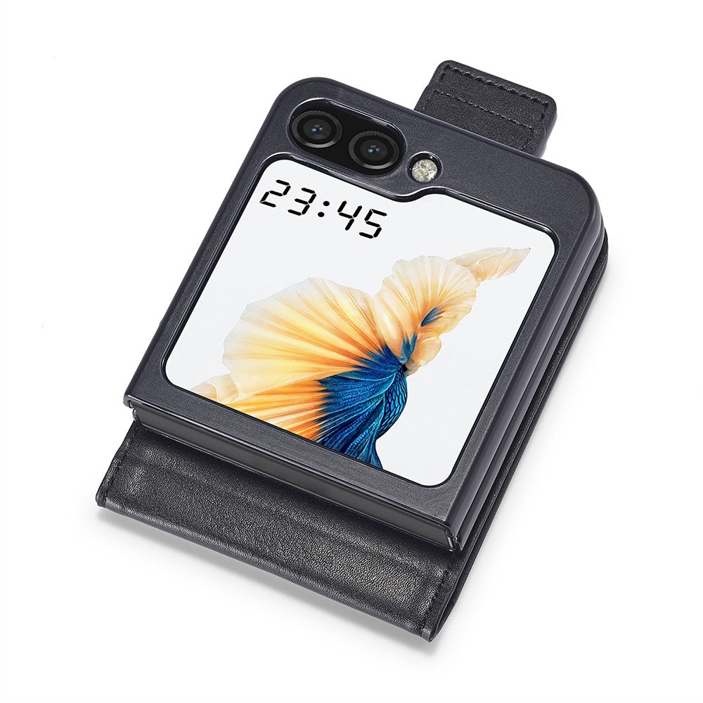 LC.IMEEKE RFID-blokerende PU-lædercover med kortslot til Samsung Galaxy Z Flip7 FE 5G / Z Flip6 5G