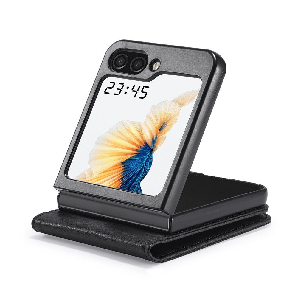 LC.IMEEKE RFID-blokerende PU-lædercover med kortslot til Samsung Galaxy Z Flip7 FE 5G / Z Flip6 5G