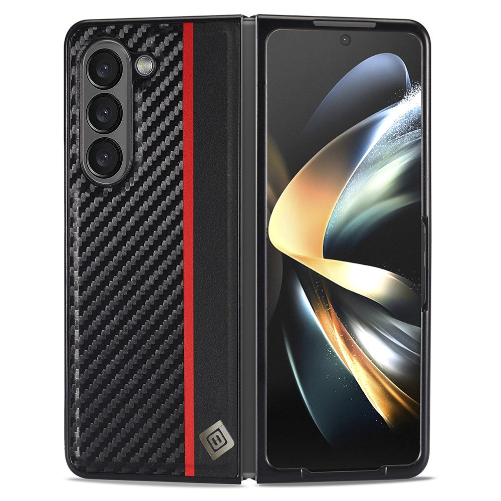 LC.IMEEKE Til Samsung Galaxy Z Fold6 5G Etui Læder+EVA+TPU Cover Mobil Tilbehør
