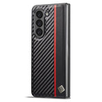 LC.IMEEKE Til Samsung Galaxy Z Fold6 5G Etui Læder+EVA+TPU Cover Mobil Tilbehør
