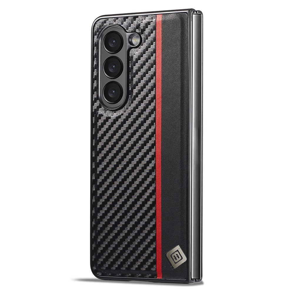 LC.IMEEKE Til Samsung Galaxy Z Fold6 5G Etui Læder+EVA+TPU Cover Mobil Tilbehør
