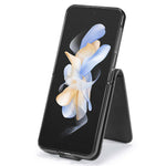 LC.IMEEKE til Samsung Galaxy Z Flip7 FE 5G / Z Flip6 5G etui ridsefast læder+PC kalvestruktur stander telefoncover