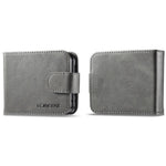 LC.IMEEKE til Samsung Galaxy Z Flip7 FE 5G / Z Flip6 5G etui ridsefast læder+PC kalvestruktur stander telefoncover