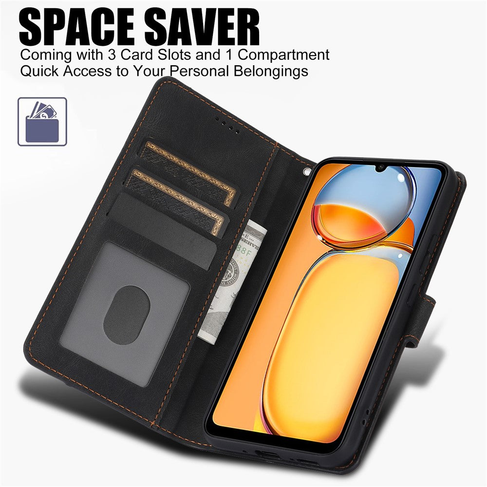 For Xiaomi Redmi 13C 4G / 5G / 13R 5G / Poco M6 5G / Poco C65 4G Phone Cases Shockproof Leather Flip Cover