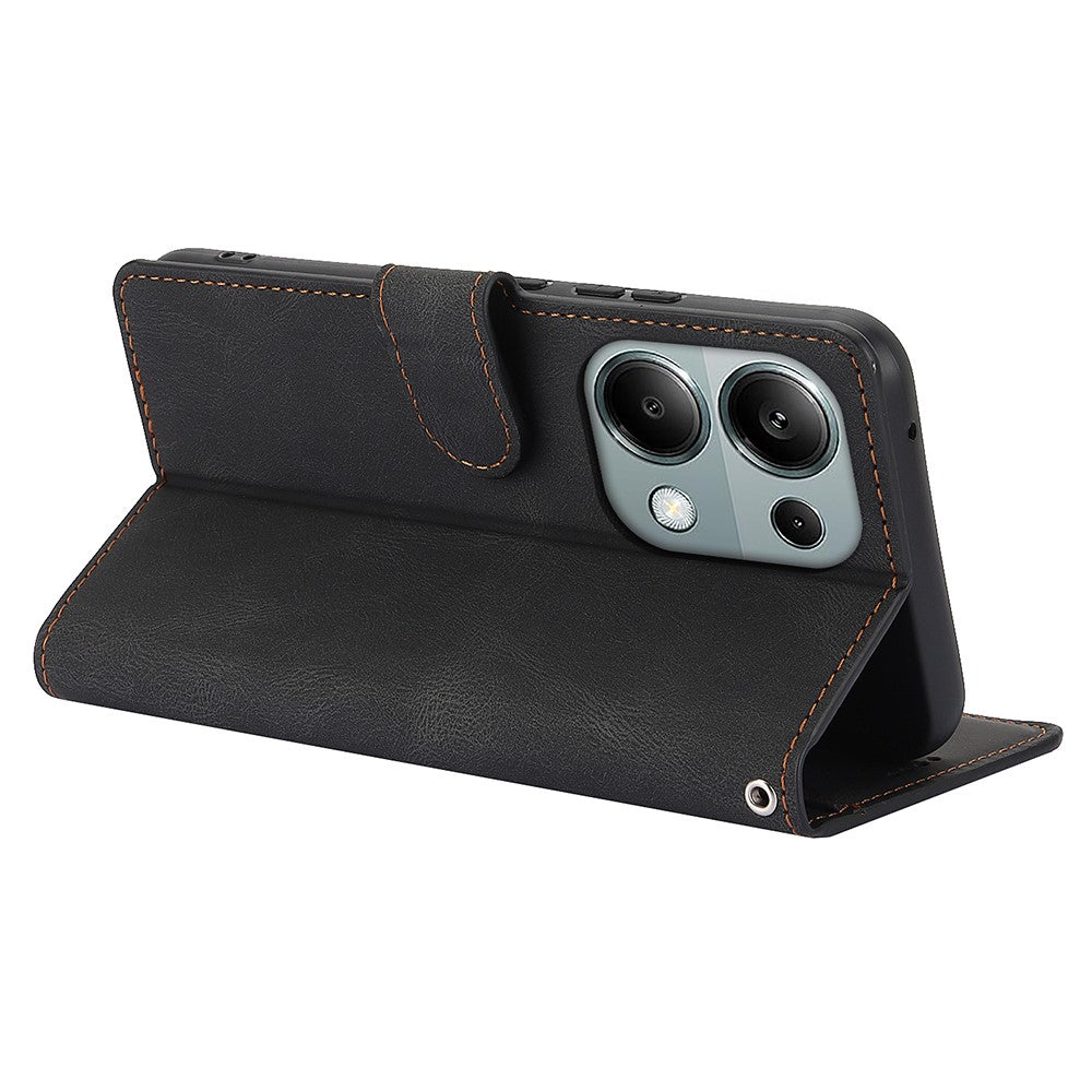 For Xiaomi Redmi Note 13 4G Wallet Cases Anti-Drop Leather Phone Cover