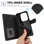 For Xiaomi Redmi Note 13 4G Wallet Cases Anti-Drop Leather Phone Cover