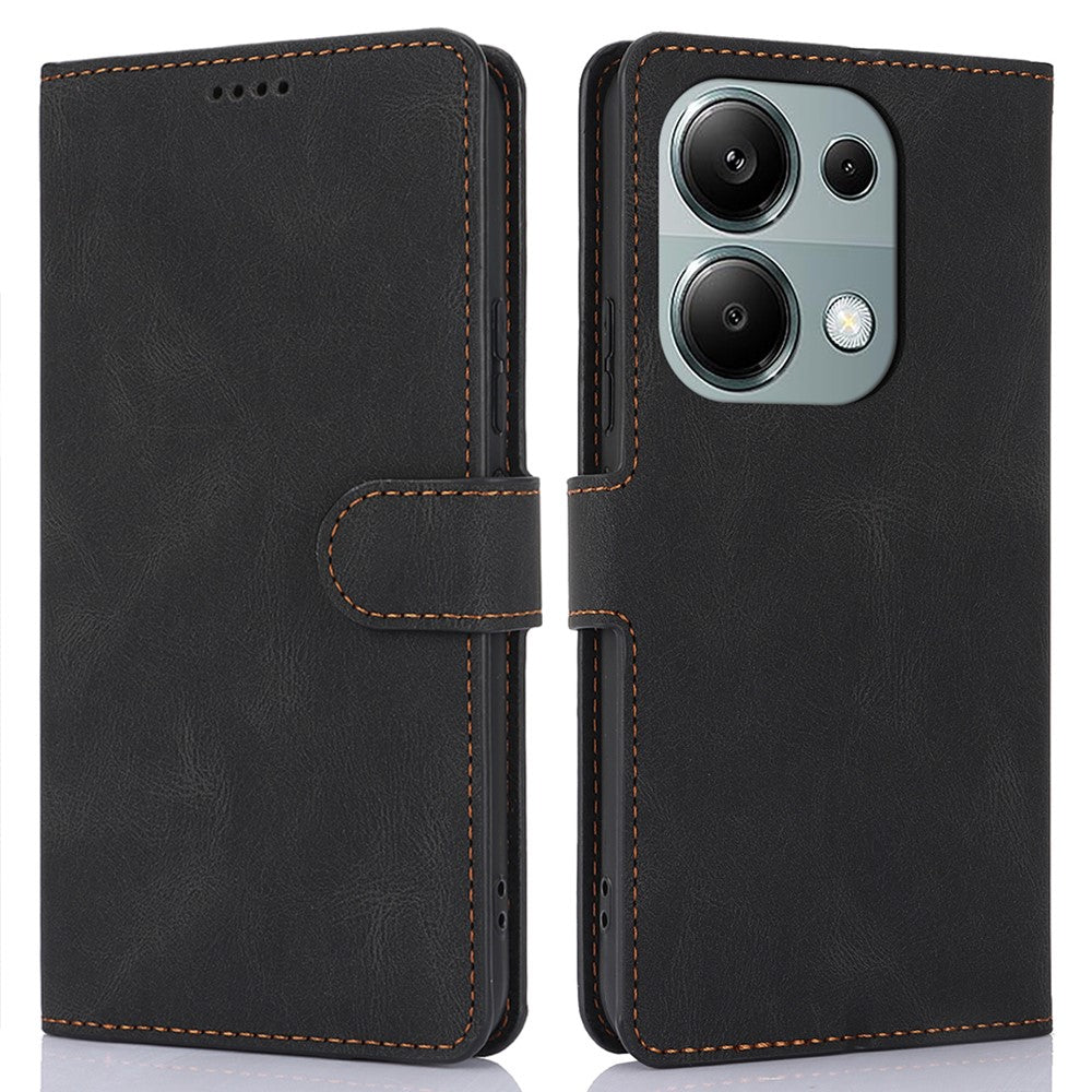 For Xiaomi Redmi Note 13 Pro 4G / Poco M6 Pro 4G Case Magnetic Clasp Card Holder Stand Phone Shell