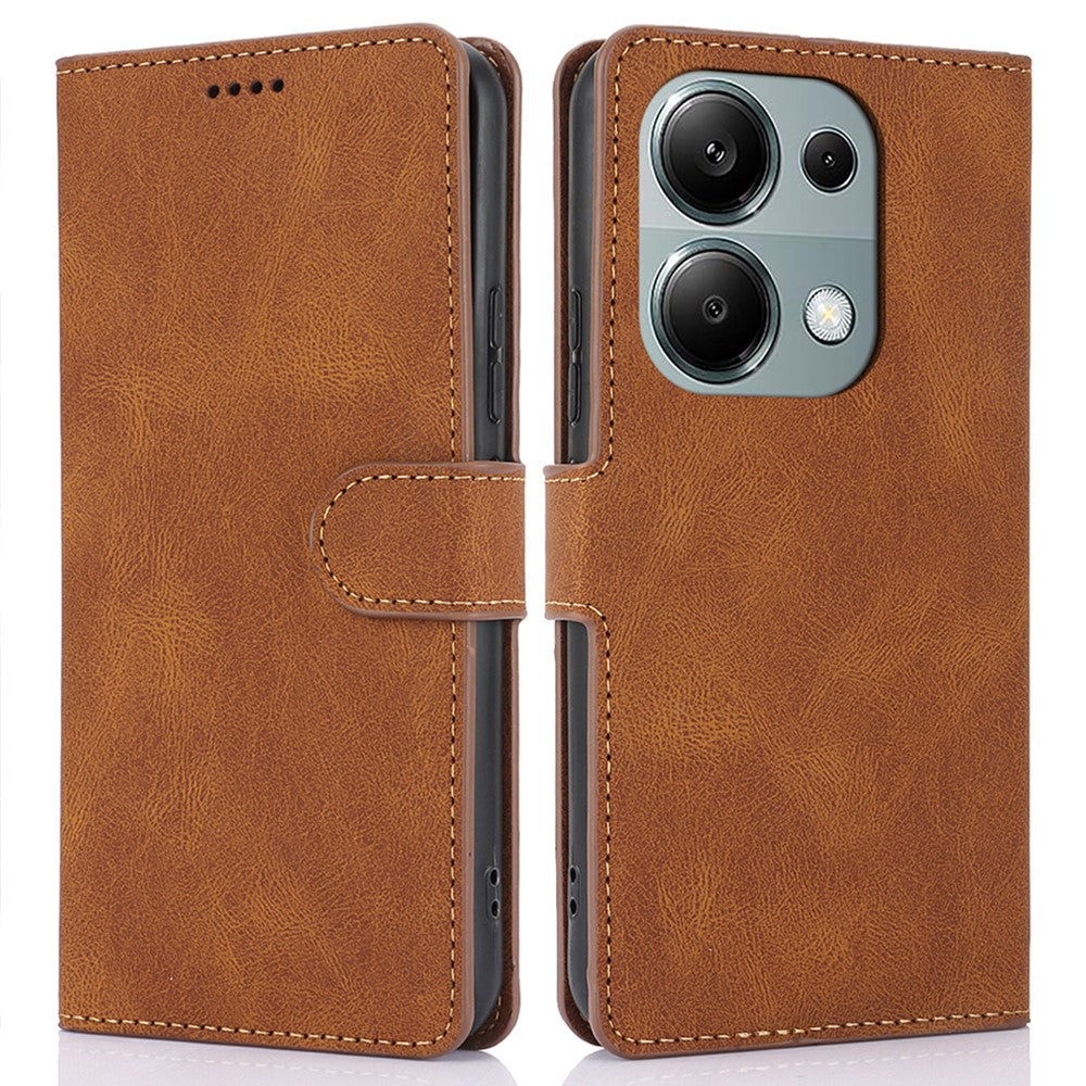 For Xiaomi Redmi Note 13 Pro 4G / Poco M6 Pro 4G Case Magnetic Clasp Card Holder Stand Phone Shell