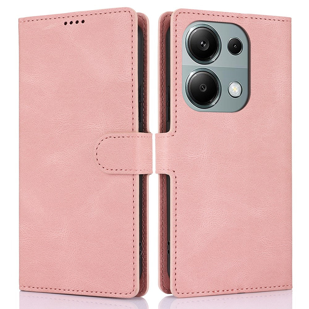 For Xiaomi Redmi Note 13 Pro 4G / Poco M6 Pro 4G Case Magnetic Clasp Card Holder Stand Phone Shell