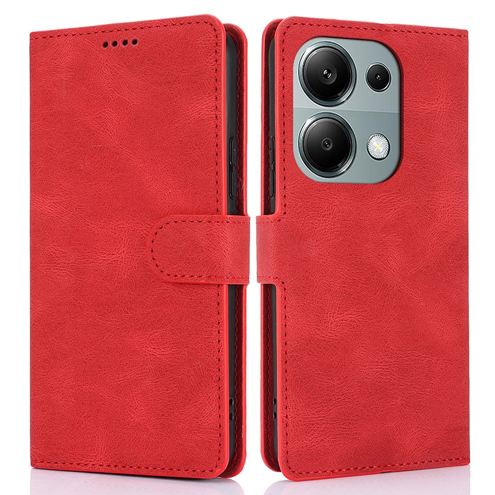 For Xiaomi Redmi Note 13 Pro 4G / Poco M6 Pro 4G Case Magnetic Clasp Card Holder Stand Phone Shell